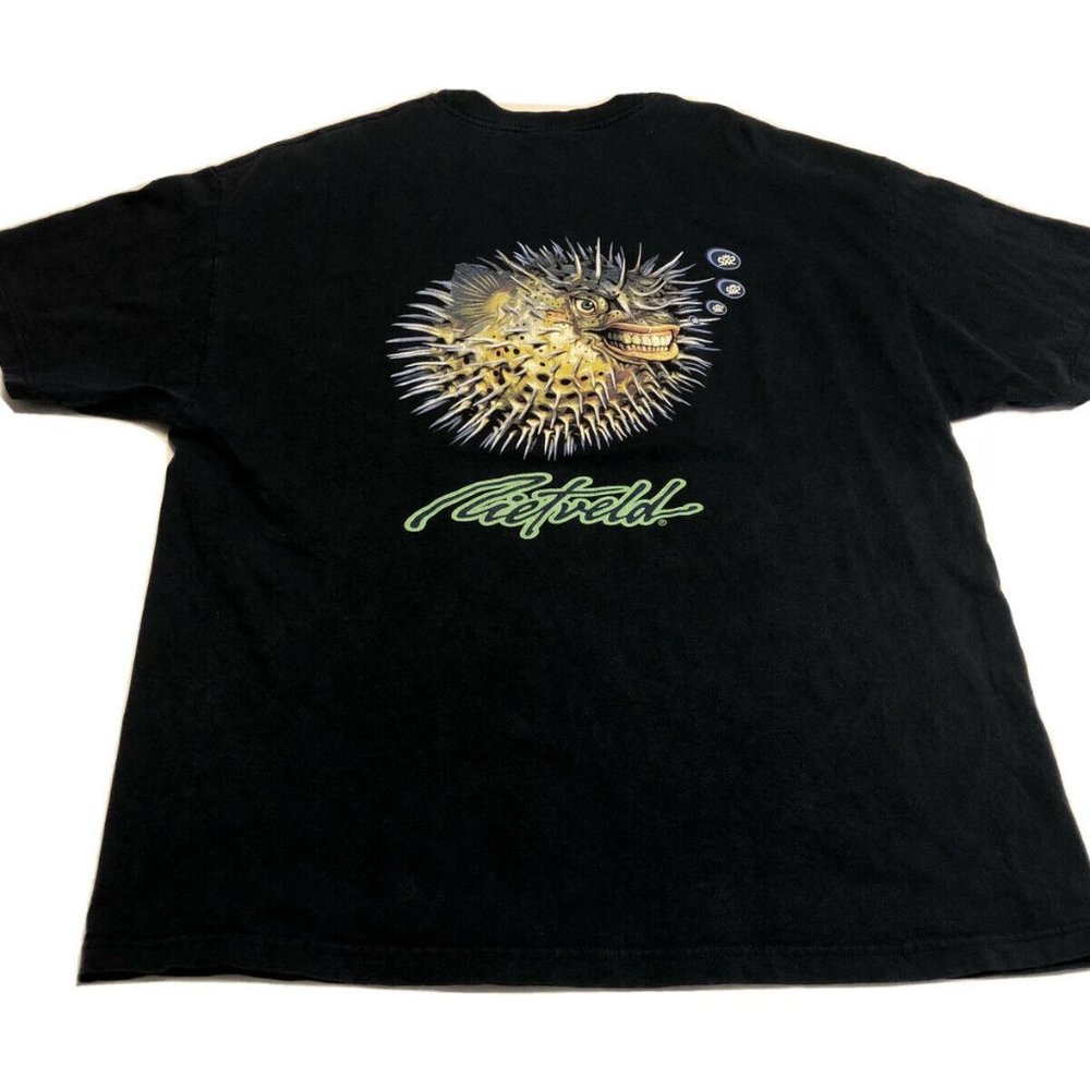 Rietveld Surf Graphic Puffer Fish T-Shirt Size 2XL